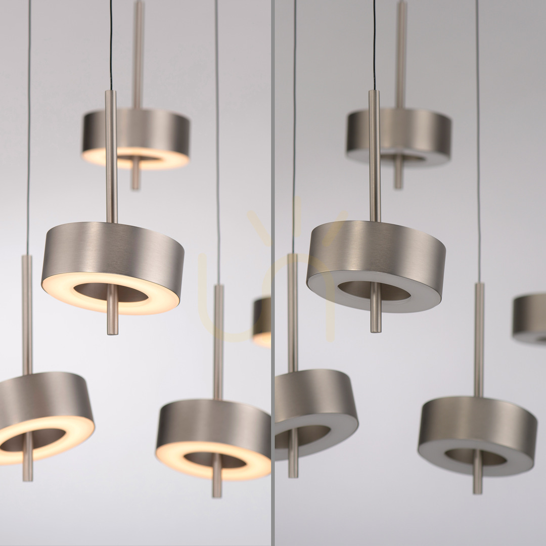 Náhled Q-ROTATE 2249-95 Stříbrné závěsné svítidlo s 5 LED diodami Q-ROTATE 2249-95 Stříbrné závěsné svítidlo s 5 LED diodami