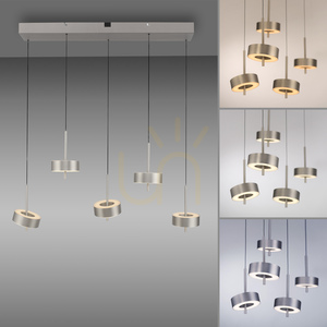 Q-ROTATE 2249-95 Stříbrné závěsné svítidlo s 5 LED diodami 5 Q-ROTATE 2249-95 Stříbrné závěsné svítidlo s 5 LED diodami small 5