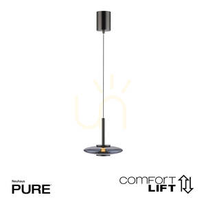PURE VITRUM 2053-15 Šedé závěsné svítidlo s 2 LED diodami small 1
