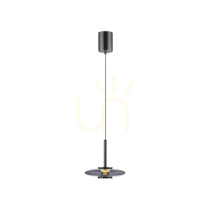 PURE VITRUM 2053-15 Šedé závěsné svítidlo s 2 LED diodami small 27