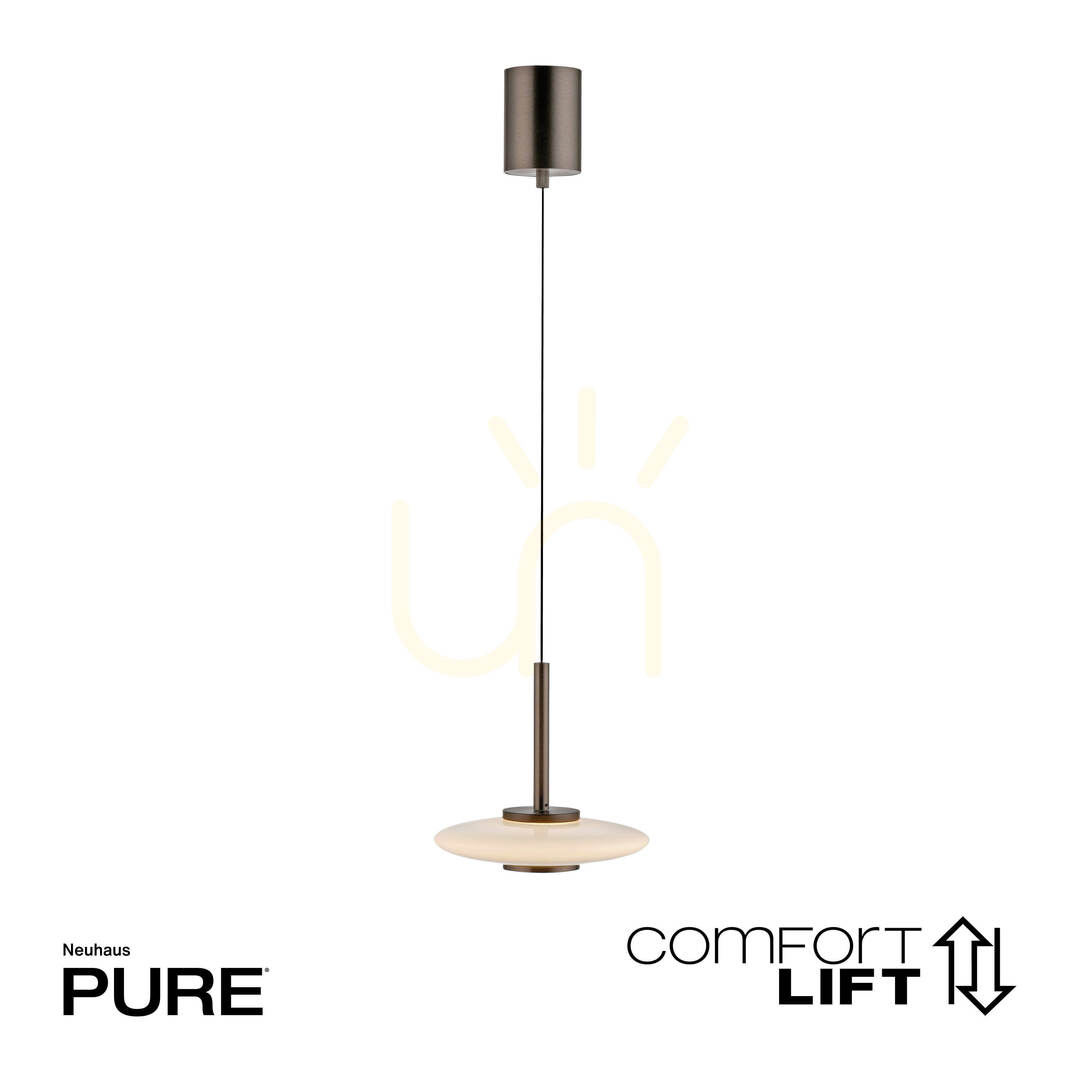 Pohled PURE VITRUM 2053-34 Hnědé závěsné svítidlo s 2 LED diodami PURE VITRUM 2053-34 Hnědé závěsné svítidlo s 2 LED diodami