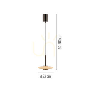 PURE VITRUM 2053-34 Hnědé závěsné svítidlo s 2 LED diodami 8 PURE VITRUM 2053-34 Hnědé závěsné svítidlo s 2 LED diodami small 8