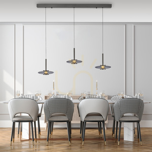 PURE VITRUM 2083-15 Šedé závěsné svítidlo s 6 LED diodami small 15