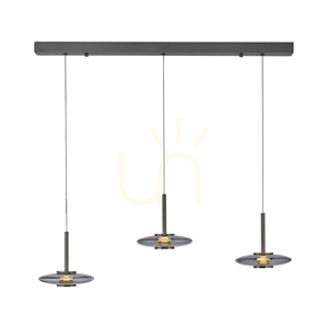 PURE VITRUM 2083-15 Šedé závěsné svítidlo s 6 LED diodami small 30