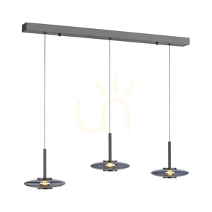 PURE VITRUM 2083-15 Šedé závěsné svítidlo s 6 LED diodami small 7