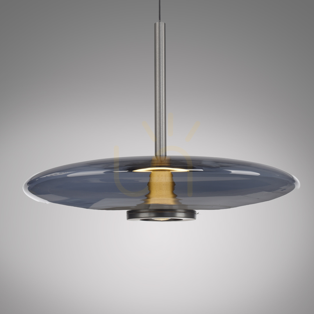 Pohled PURE E-VITRUM 2084-15 Šedé závěsné svítidlo s 2 LED diodami PURE E-VITRUM 2084-15 Šedé závěsné svítidlo s 2 LED diodami