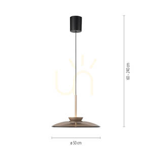 PURE E-MOON 2195-97 Hnědé závěsné svítidlo s 2 LED diodami small 8