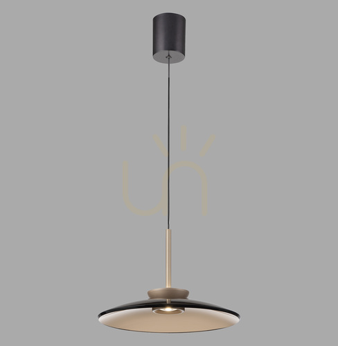 Kontrola PURE E-MOON 2195-97 Hnědé závěsné svítidlo s 2 LED diodami