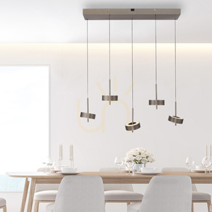 Q-ROTATE 2249-34 Hnědé závěsné svítidlo s 5 LED diodami small 2