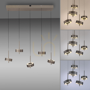 Q-ROTATE 2249-34 Hnědé závěsné svítidlo s 5 LED diodami small 5