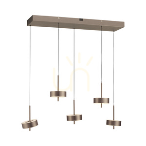 Q-ROTATE 2249-34 Hnědé závěsné svítidlo s 5 LED diodami small 7