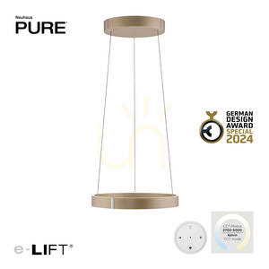 PURE E-CLIPSE 2560-97 Hnědé závěsné svítidlo s 2 LED diodami 1 PURE E-CLIPSE 2560-97 Hnědé závěsné svítidlo s 2 LED diodami small 1