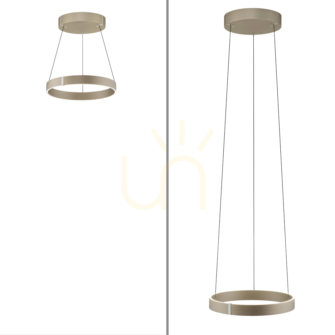 Náhled PURE E-CLIPSE 2560-97 Hnědé závěsné svítidlo s 2 LED diodami PURE E-CLIPSE 2560-97 Hnědé závěsné svítidlo s 2 LED diodami
