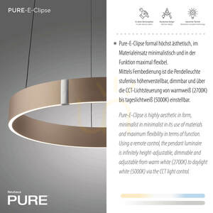 PURE E-CLIPSE 2560-97 Hnědé závěsné svítidlo s 2 LED diodami 3 PURE E-CLIPSE 2560-97 Hnědé závěsné svítidlo s 2 LED diodami small 3