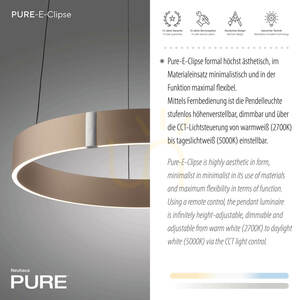 PURE E-CLIPSE 2560-97 Hnědé závěsné svítidlo s 2 LED diodami 4 PURE E-CLIPSE 2560-97 Hnědé závěsné svítidlo s 2 LED diodami small 4