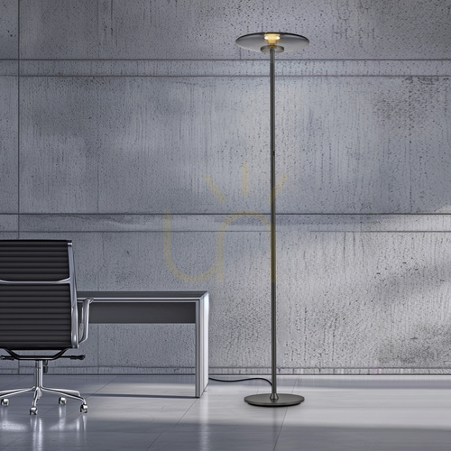 Kontrola Stojací lampa Paul Neuhaus PURE Vitrum 481-15, šedá, 2xLED