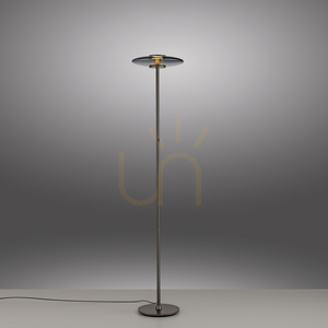 Stojací lampa Paul Neuhaus PURE Vitrum 481-15, šedá, 2xLED small 25