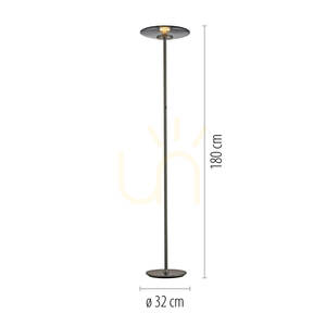Stojací lampa Paul Neuhaus PURE Vitrum 481-15, šedá, 2xLED small 8