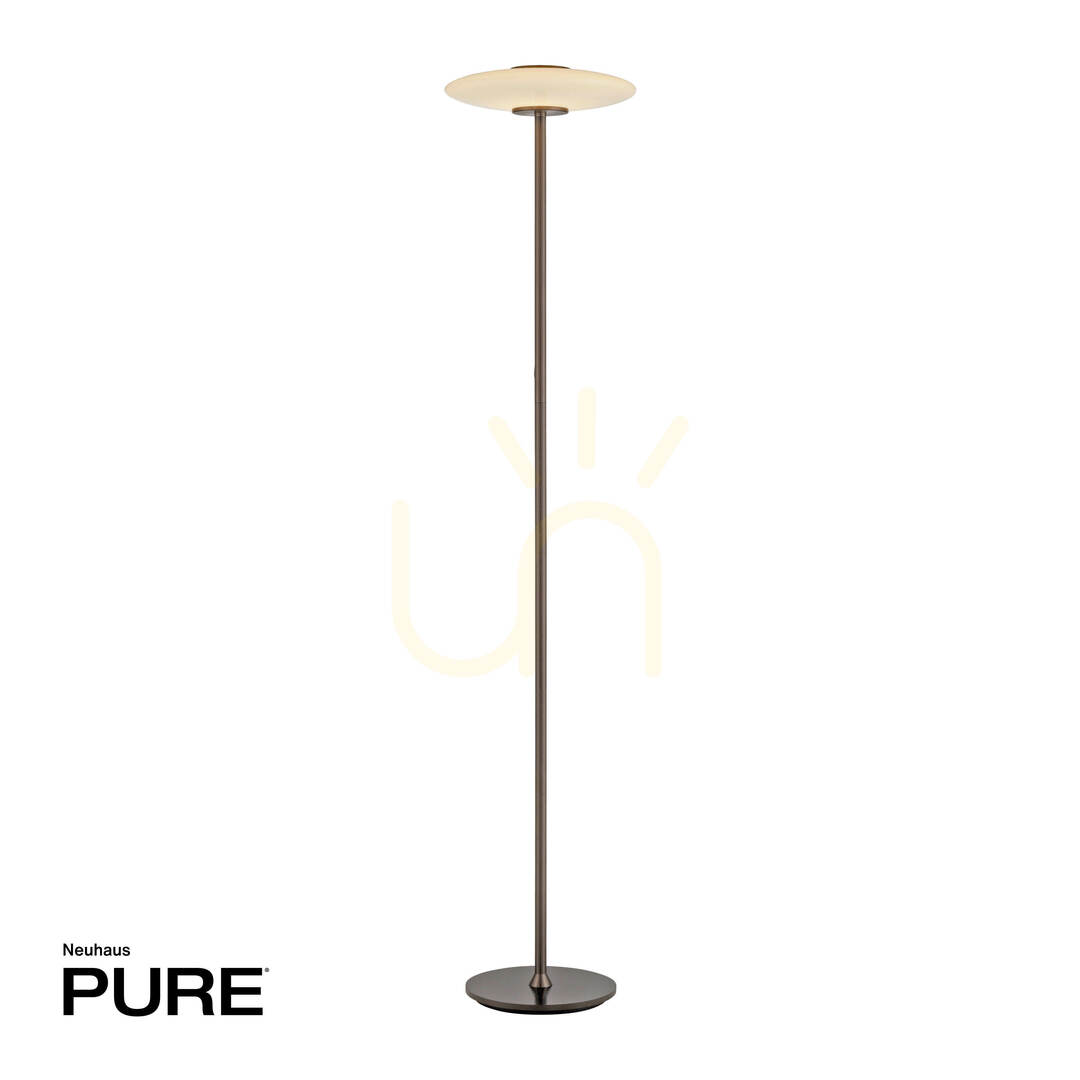 Pohled Stojací lampa PURE VITRUM 481-34, hnědá, 2xLED Stojací lampa PURE VITRUM 481-34, hnědá, 2xLED