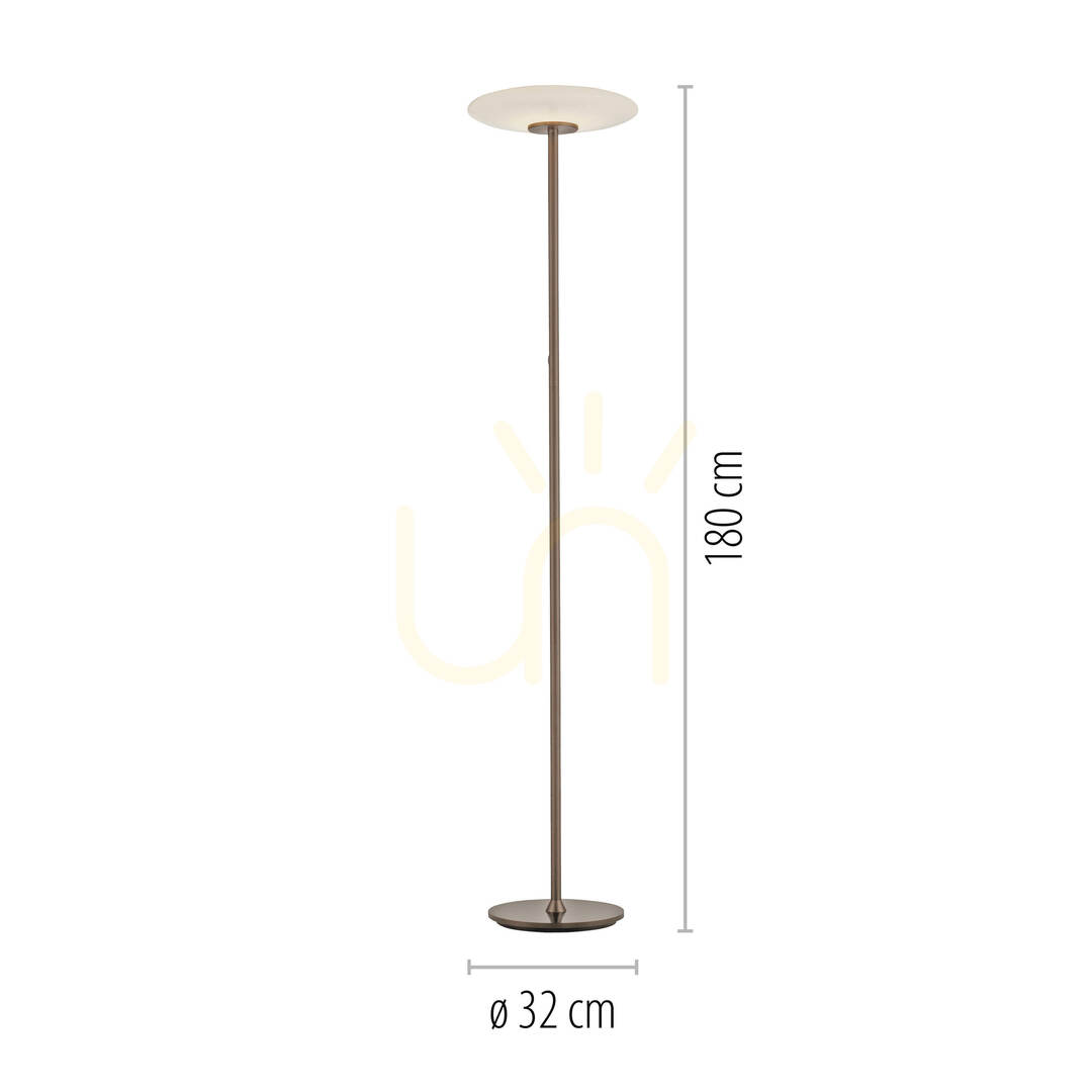 Zobrazit Stojací lampa PURE VITRUM 481-34, hnědá, 2xLED Stojací lampa PURE VITRUM 481-34, hnědá, 2xLED