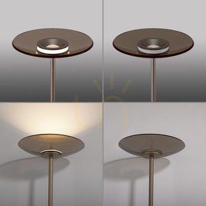 Stojací lampa PURE MOON 594-97, hnědá, 2xLED small 16