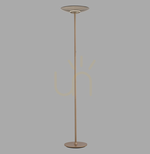 Kontrola Stojací lampa PURE MOON 594-97, hnědá, 2xLED
