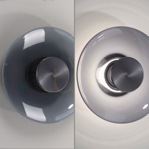 Nástěnné a stropní LED svítidlo Paul Neuhaus PURE VITRUM 6082-15, šedé, kouřové sklo, 22 cm small 27