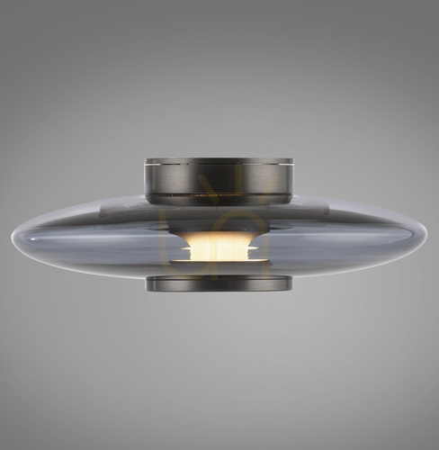 Kontrola PURE VITRUM 6082-15 Nástěnné svítidlo, šedé, 1xLED