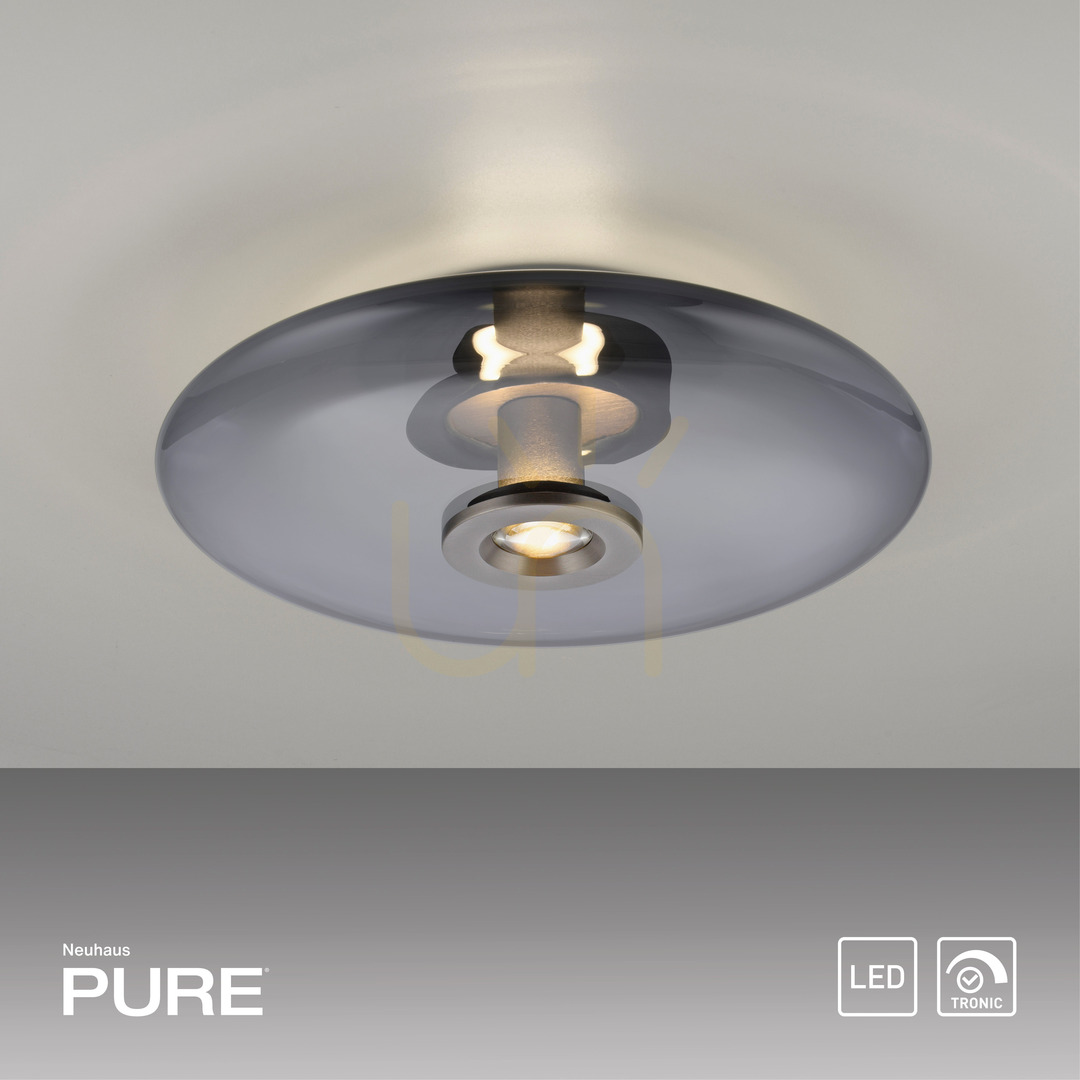 Zobrazit PURE VITRUM 6083-15 Stropní svítidlo, šedé, 2xLED PURE VITRUM 6083-15 Stropní svítidlo, šedé, 2xLED