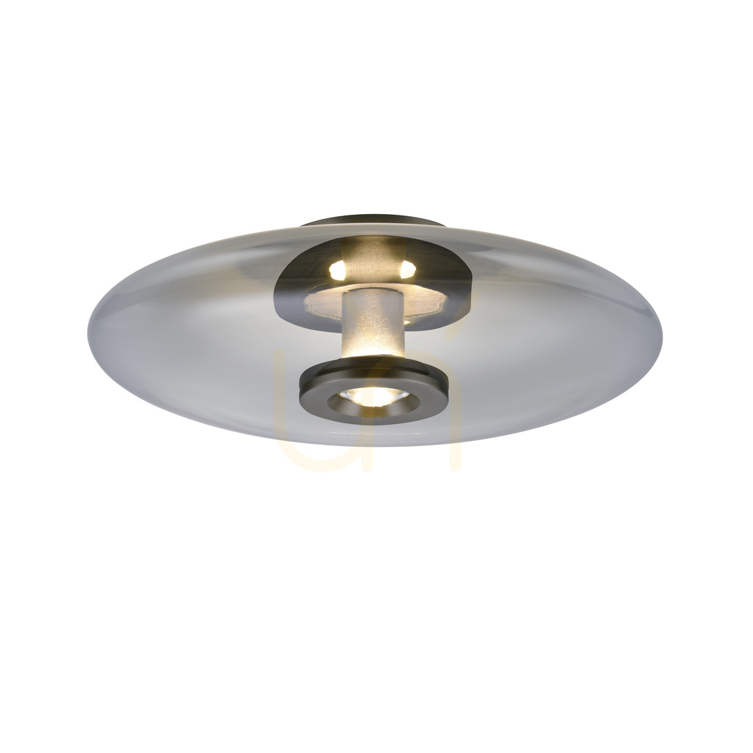 Náhled PURE VITRUM 6083-15 Stropní svítidlo, šedé, 2xLED PURE VITRUM 6083-15 Stropní svítidlo, šedé, 2xLED