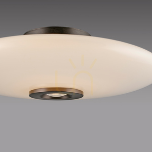 PURE VITRUM 6083-34 Hnědé stropní svítidlo, 2xLED small 21