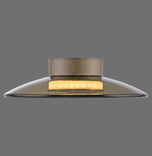 Kontrola PURE MOON 6094-97 Hnědé stropní svítidlo, 2xLED