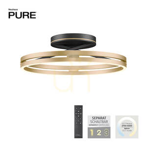 PURE LOOP 6552-68 Černé stropní svítidlo, 2xLED 1 PURE LOOP 6552-68 Černé stropní svítidlo, 2xLED small 1