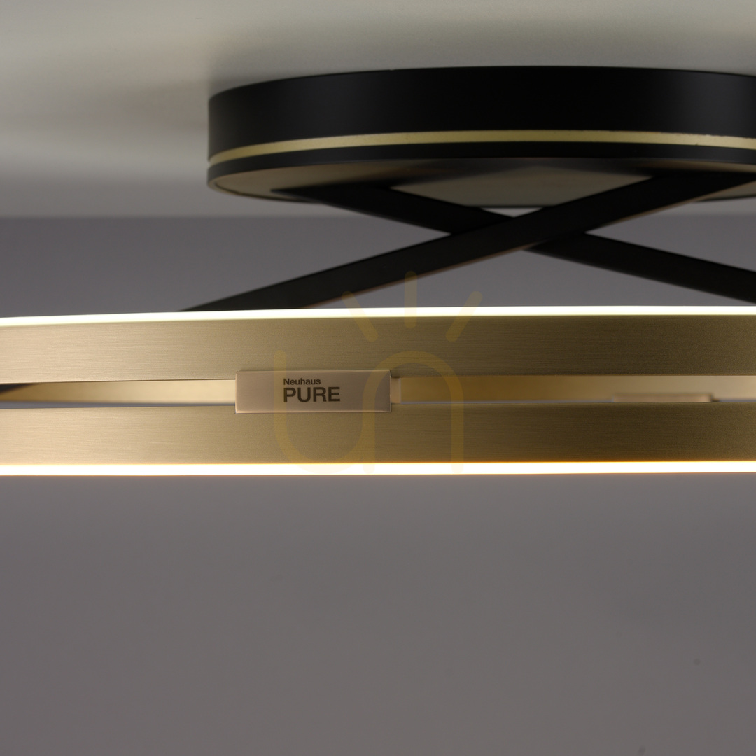 Kontrola PURE LOOP 6552-68 Černé stropní svítidlo, 2xLED PURE LOOP 6552-68 Černé stropní svítidlo, 2xLED