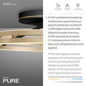 PURE LOOP 6552-68 Černé stropní svítidlo, 2xLED 3 PURE LOOP 6552-68 Černé stropní svítidlo, 2xLED small 3
