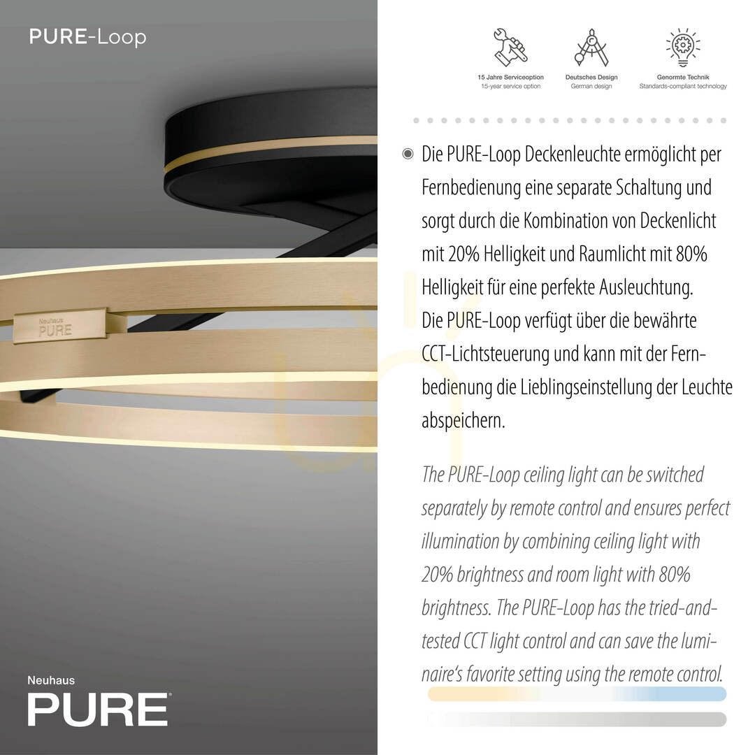 Zobrazit PURE LOOP 6552-68 Černé stropní svítidlo, 2xLED PURE LOOP 6552-68 Černé stropní svítidlo, 2xLED