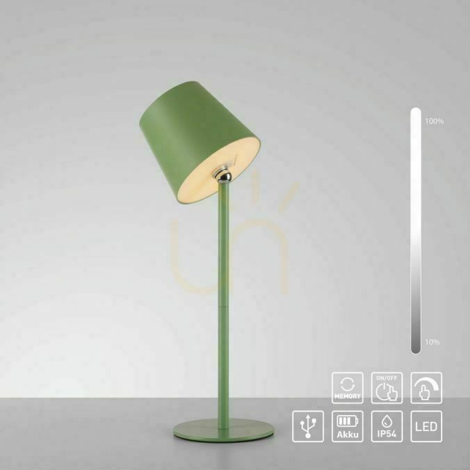 Kontrola BOTERIA 19251-43 Zelená stolní lampa s 1 LED diodou BOTERIA 19251-43 Zelená stolní lampa s 1 LED diodou