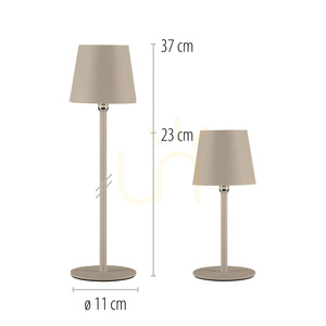 Stolní lampa BOTERIA 19251-39, písková, 1xLED small 19
