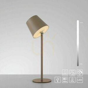 Stolní lampa BOTERIA 19251-39, písková, 1xLED small 5