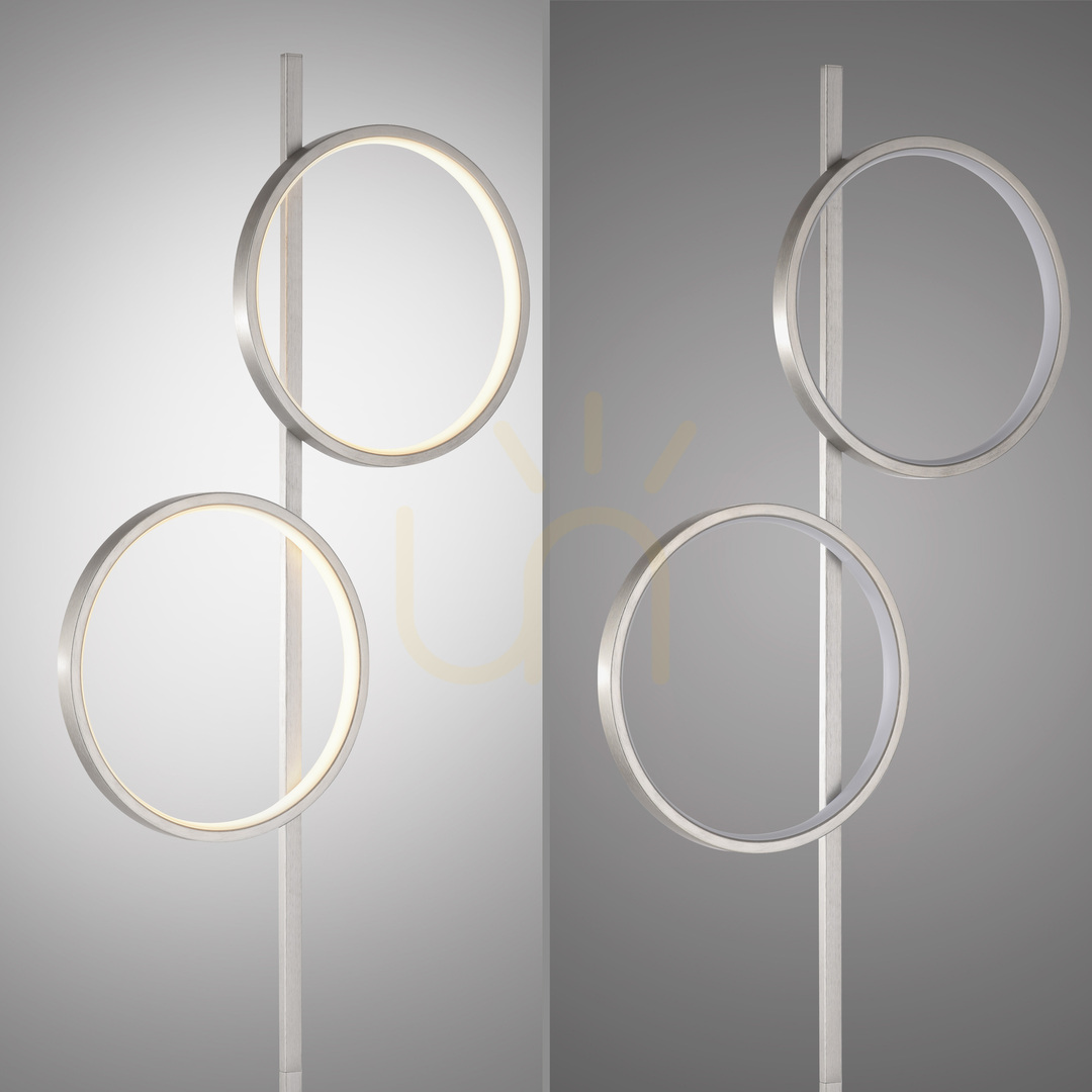 Náhled Stojací lampa MINI RITUS 15396-21, stříbrná, 2xLED Stojací lampa MINI RITUS 15396-21, stříbrná, 2xLED