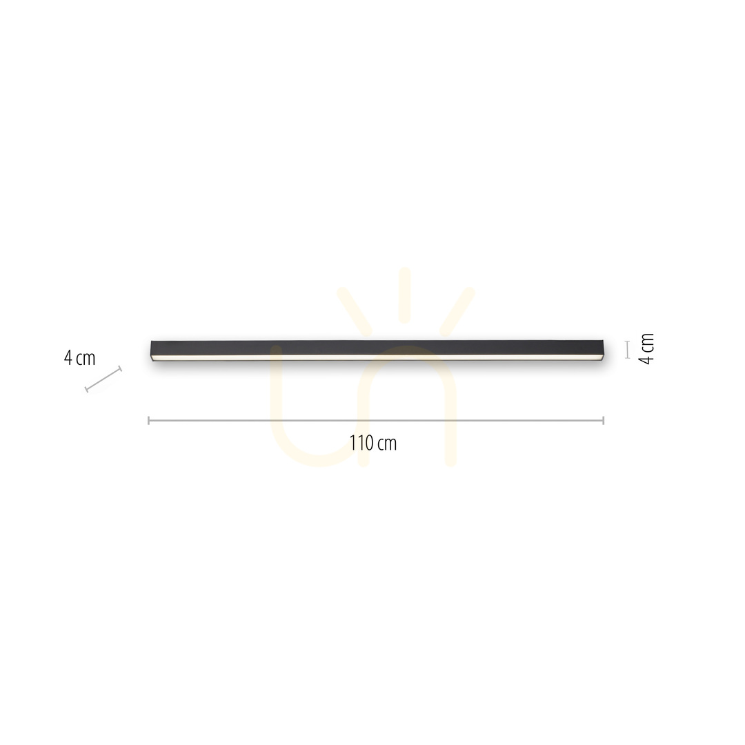 Náhled Stropní svítidlo PURE-LINES 6021-13, antracitová barva, 1xLED Stropní svítidlo PURE-LINES 6021-13, antracitová barva, 1xLED