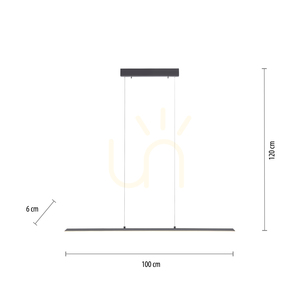 PURE-LITE 8375-13 antracitové závěsné svítidlo s 1 LED žárovkou small 7
