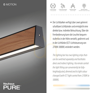 PURE E-MOTION 2570-79 Černé závěsné svítidlo s 2 LED diodami 4 PURE E-MOTION 2570-79 Černé závěsné svítidlo s 2 LED diodami small 4