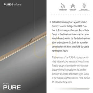 PURE SURFACE 2301-97 Hnědé závěsné svítidlo s 1 LED diodou 3 PURE SURFACE 2301-97 Hnědé závěsné svítidlo s 1 LED diodou small 3