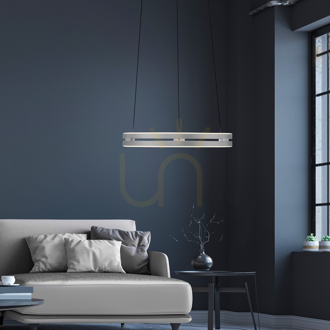 Náhled PURE E-LOOP 2550-95 Stříbrné závěsné svítidlo se 2 LED diodami PURE E-LOOP 2550-95 Stříbrné závěsné svítidlo se 2 LED diodami