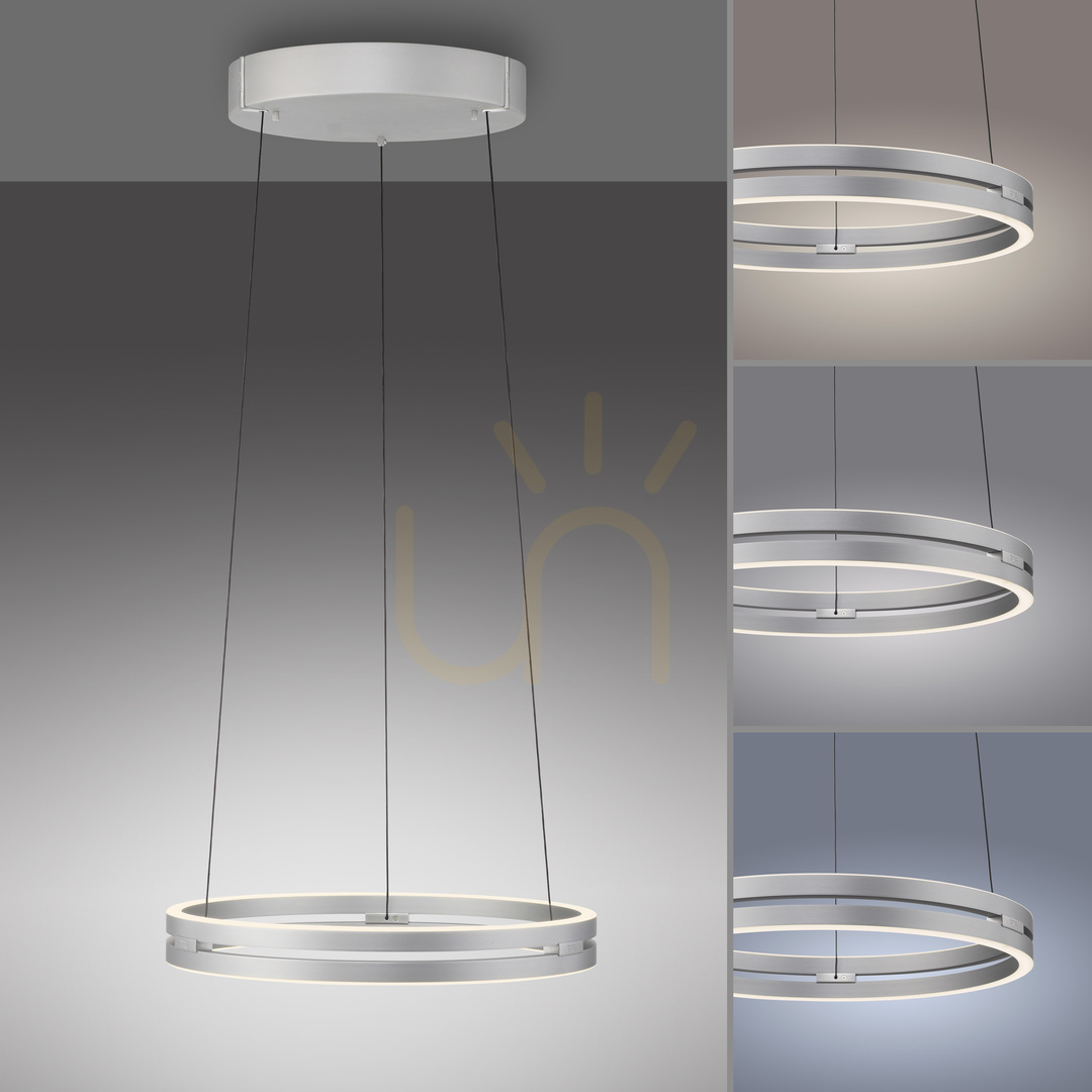 Kontrola PURE E-LOOP 2550-95 Stříbrné závěsné svítidlo se 2 LED diodami PURE E-LOOP 2550-95 Stříbrné závěsné svítidlo se 2 LED diodami