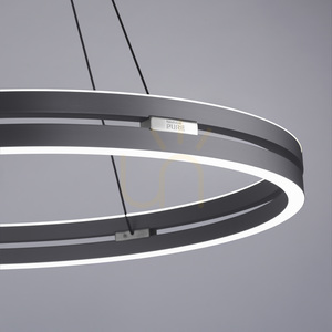 PURE E-LOOP 2551-15 Šedé závěsné svítidlo s 2 LED diodami small 10