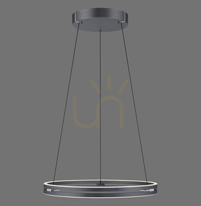 PURE E-LOOP 2551-15 Šedé závěsné svítidlo s 2 LED diodami small 0