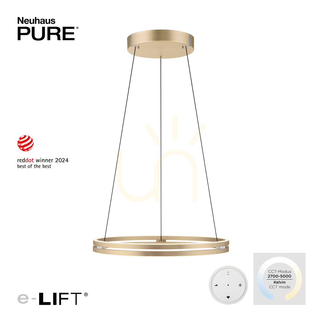 Pohled PUREE-LOOP 2551-60 Mosazné závěsné svítidlo se 2 LED diodami PUREE-LOOP 2551-60 Mosazné závěsné svítidlo se 2 LED diodami