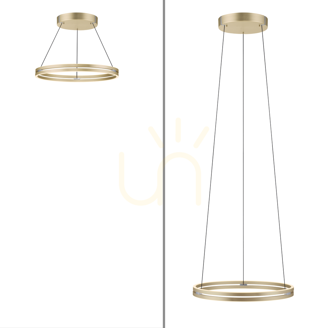 Zobrazit PUREE-LOOP 2551-60 Mosazné závěsné svítidlo se 2 LED diodami PUREE-LOOP 2551-60 Mosazné závěsné svítidlo se 2 LED diodami